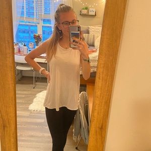 white tank top